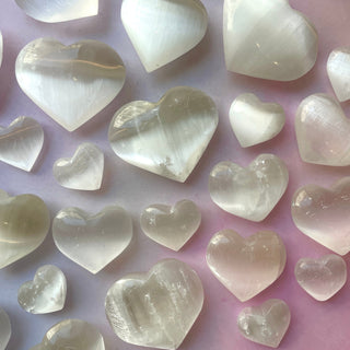 SELENITE HEART Crystal Bowl The Crystal Avenues