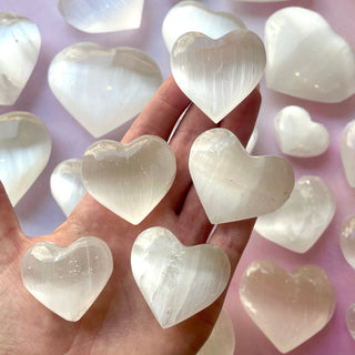 SELENITE HEART Crystal Bowl The Crystal Avenues