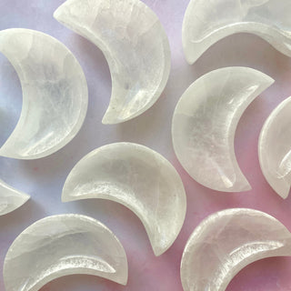 SELENITE MOON BOWL Crystal Bowl The Crystal Avenues