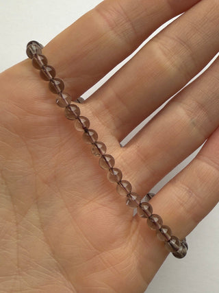 SMOKEY QUARTZ BRACELET (4MM) Bracelet The Crystal Avenues