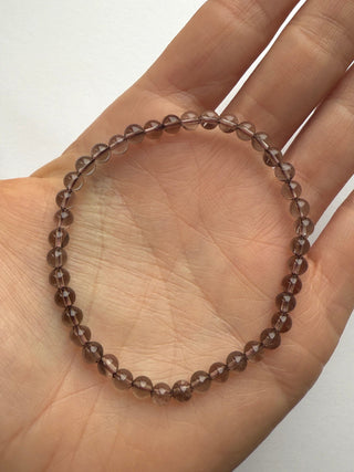 SMOKEY QUARTZ BRACELET (4MM) Bracelet The Crystal Avenues