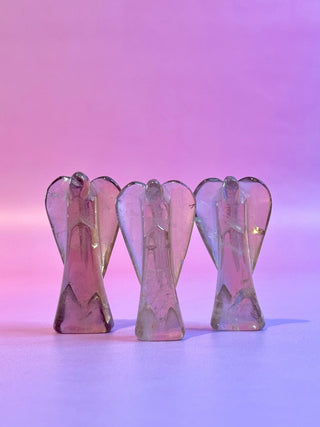 SMOKEY QUARTZ CRYSTAL ANGEL - HANDCARVED Raw Crystal The Crystal Avenues