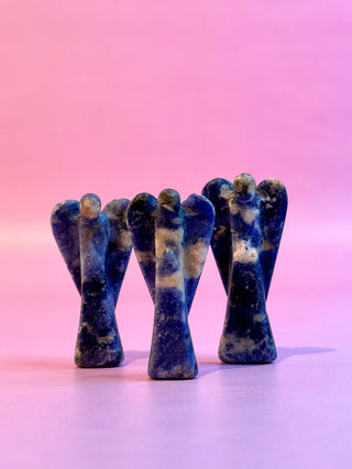 SODALITE CRYSTAL ANGEL - HANDCARVED Raw Crystal The Crystal Avenues