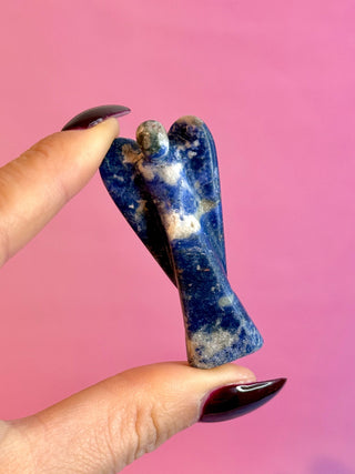 SODALITE CRYSTAL ANGEL - HANDCARVED Raw Crystal The Crystal Avenues
