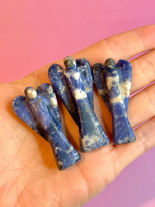 SODALITE CRYSTAL ANGEL - HANDCARVED Raw Crystal The Crystal Avenues