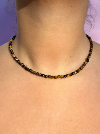TIGERS EYE CHOKER NECKLACE Necklace The Crystal Avenues