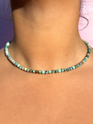 TURQUOISE CHOKER NECKLACE Necklace The Crystal Avenues