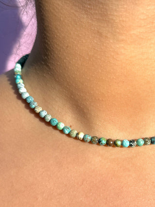 TURQUOISE CHOKER NECKLACE Necklace The Crystal Avenues