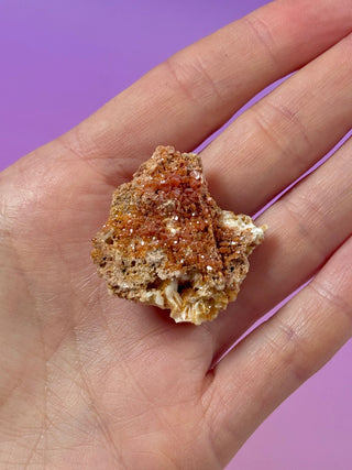 VANADINITE ON BARITE (5) Raw Crystal The Crystal Avenues