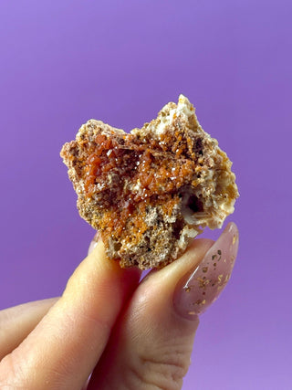 VANADINITE ON BARITE (5) Raw Crystal The Crystal Avenues