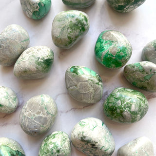 VARISCITE TUMBLE STONES tumble stone The Crystal Avenues