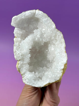 WHITE QUARTZ FRIENDSHIP GEODE (4A) The Crystal Avenues