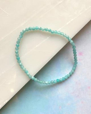 AMAZONITE FACET STRETCH BRACELET Bracelet The Crystal Avenues