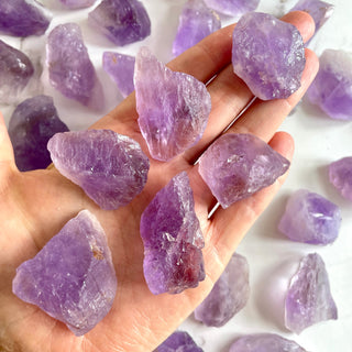 AMETHYST RAW POCKET STONE Raw Crystal The Crystal Avenues