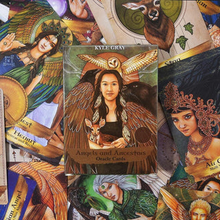 ANGEL AND ANCESTORS ORACLE CARDS The Crystal Avenues