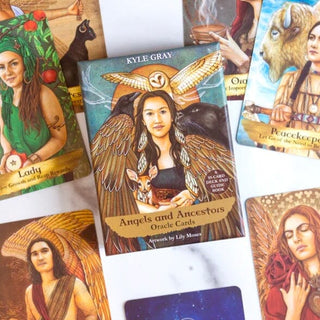 ANGEL AND ANCESTORS ORACLE CARDS The Crystal Avenues