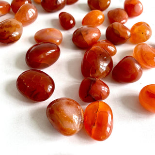 CARNELIAN TUMBLE STONE tumble stone The Crystal Avenues