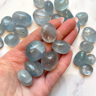 CELESTITE TUMBLE STONE Cluster The Crystal Avenues