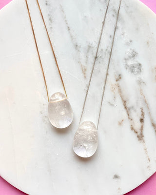 CRYSTAL NECKLACE - ROCK CRYSTAL Necklace The Crystal Avenues