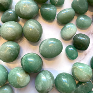 GREEN AVENTURINE TUMBLE STONE tumble stone The Crystal Avenues