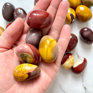 MOOKAITE JASPER TUMBLE STONE tumble stone The Crystal Avenues