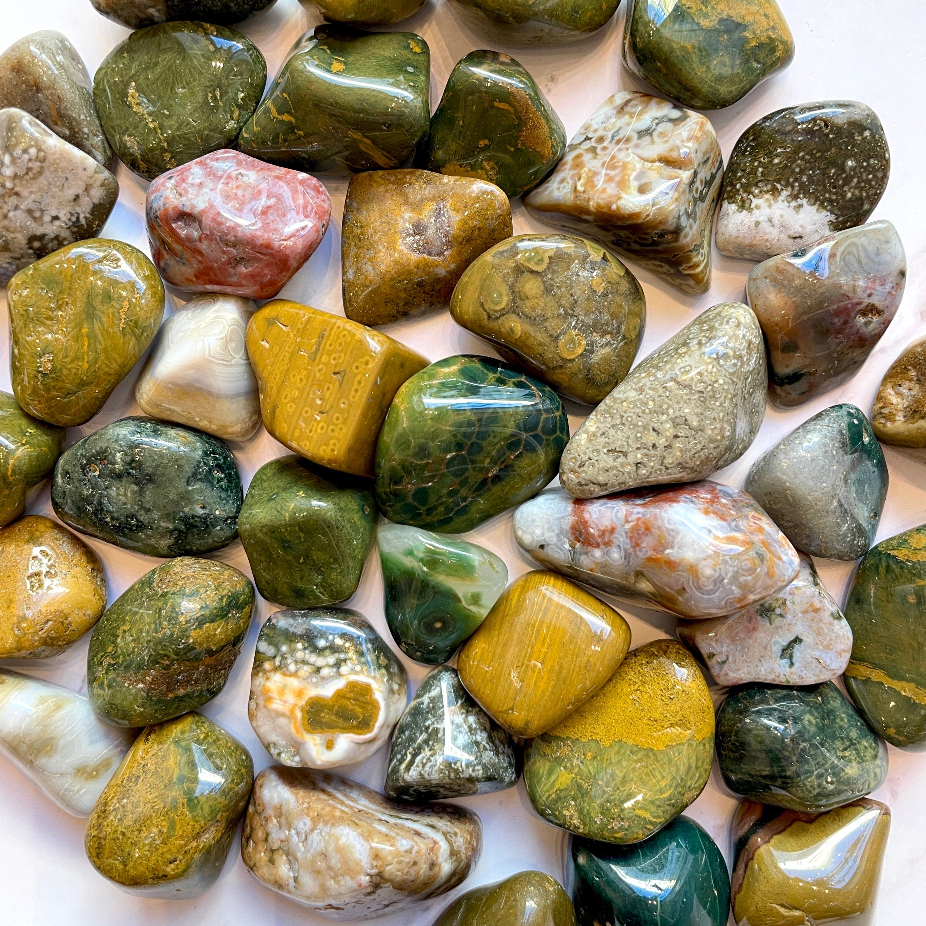 Ocean Jasper Tumble Stone – The Crystal Avenues