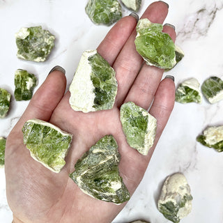 PERIDOT RAW Bracelet The Crystal Avenues