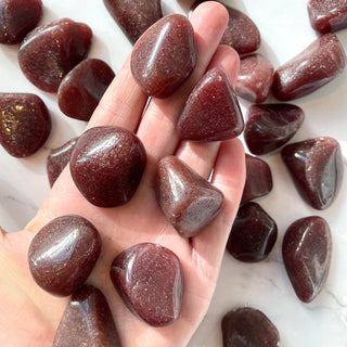 RED AVENTURINE TUMBLE STONE Tumble stone The Crystal Avenues