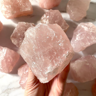 ROSE QUARTZ MEDIUM CHUNK Raw Crystal The Crystal Avenues