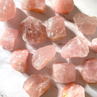 ROSE QUARTZ MEDIUM CHUNK Raw Crystal The Crystal Avenues