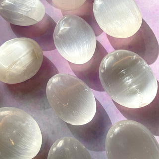 SELENITE PALM STONE Palmstone The Crystal Avenues
