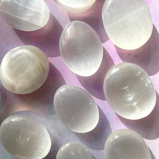 SELENITE PALM STONE Palmstone The Crystal Avenues