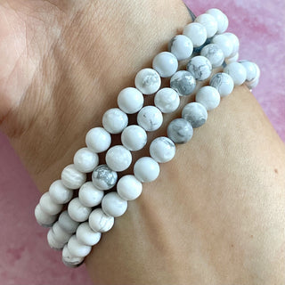 WHITE HOWLITE BRACELET Bracelet The Crystal Avenues