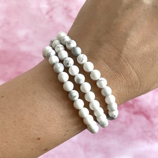 WHITE HOWLITE BRACELET Bracelet The Crystal Avenues