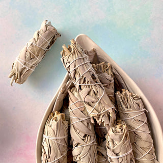 WHITE SAGE STICK Smudge Stick The Crystal Avenues
