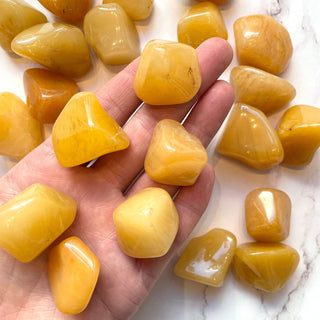 YELLOW AVENTURINE TUMBLE STONE Tumble Stone The Crystal Avenues