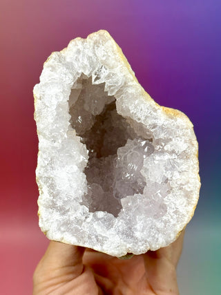 HVID KVARTS 'FRIENDSHIP' GEODE (2)