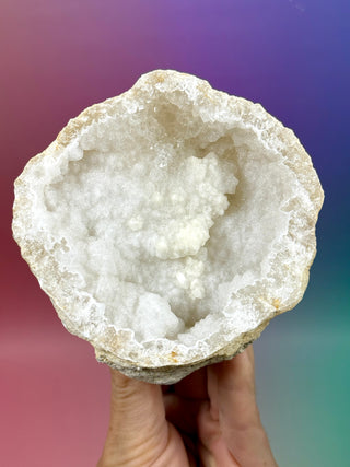 HVID KVARTS 'FRIENDSHIP' GEODE (4)