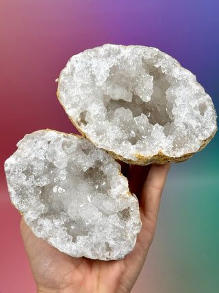 HVID KVARTS 'FRIENDSHIP' GEODE (3)
