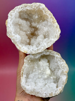 HVID KVARTS 'FRIENDSHIP' GEODE (4)