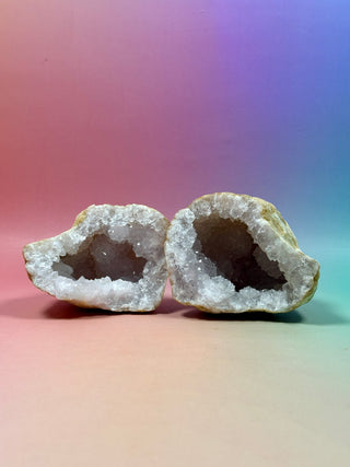 HVID KVARTS 'FRIENDSHIP' GEODE (2)