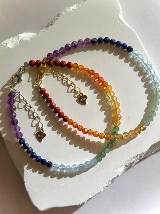 7 CHAKRA FACETED BRACELET Bracelet The Crystal Avenues 
