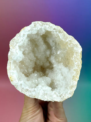 HVID KVARTS 'FRIENDSHIP' GEODE (4)
