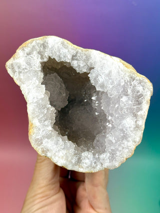 HVID KVARTS 'FRIENDSHIP' GEODE (2)