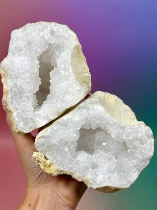 HVID KVARTS 'FRIENDSHIP' GEODE (1)