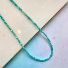 Load image into Gallery viewer, AMAZONITE FACET CHOKER NECKLACE Bracelet The Crystal Avenues 
