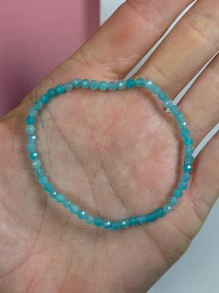 AMAZONITE FACET STRETCH BRACELET Bracelet The Crystal Avenues 
