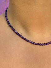 Load image into Gallery viewer, AMETHYST CHOKER NECKLACE Necklace The Crystal Avenues 
