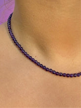 Load image into Gallery viewer, AMETHYST CHOKER NECKLACE Necklace The Crystal Avenues 
