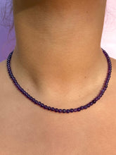 Load image into Gallery viewer, AMETHYST CHOKER NECKLACE Necklace The Crystal Avenues 
